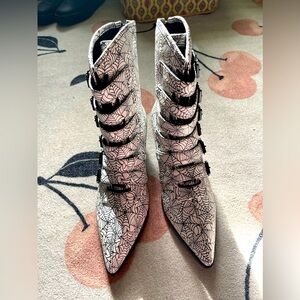 STRANGE CVLT COVEN SPIDERWEB BOOTS